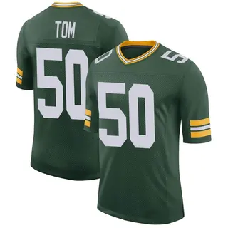 Green Bay Packers Men's Zach Tom Limited Classic Jersey - Green