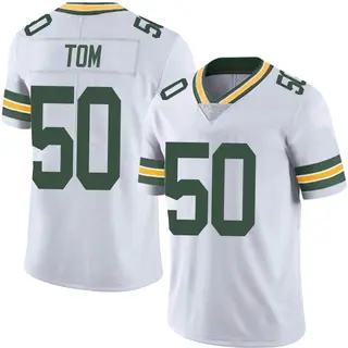 Green Bay Packers Men's Zach Tom Limited Vapor Untouchable Jersey - White