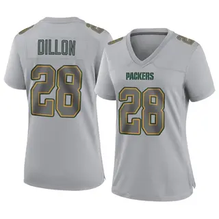 Green Bay Packers Women's AJ Dillon Game Atmosphere Fashion Jersey - Gray