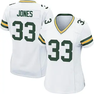 Green Bay Packers Women's Aaron Jones Game Jersey - White