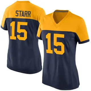 Green Bay Packers Women's Bart Starr Game Alternate Jersey - Navy