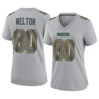 Green Bay Packers Women's Bo Melton Game Atmosphere Fashion Jersey - Gray