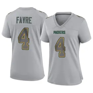 Green Bay Packers Women's Brett Favre Game Atmosphere Fashion Jersey - Gray