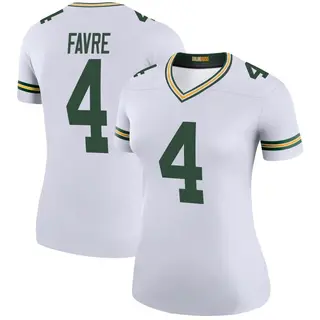 Green Bay Packers Women's Brett Favre Legend Color Rush Jersey - White