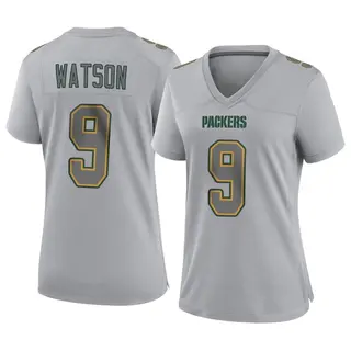 Green Bay Packers Women's Christian Watson Game Atmosphere Fashion Jersey - Gray