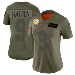 Green Bay Packers Women's Christian Watson Limited 2019 Salute to Service Jersey - Camo