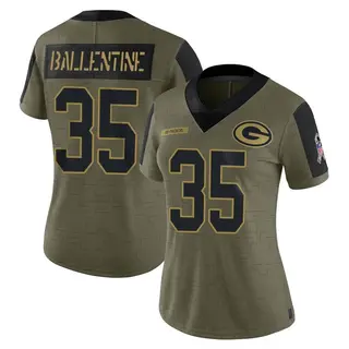 Green Bay Packers Women's Corey Ballentine Limited 2021 Salute To Service Jersey - Olive