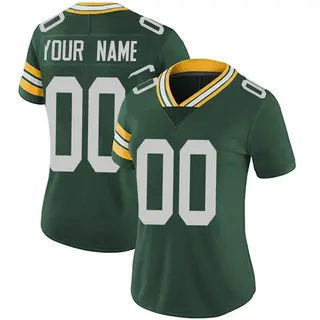 Green Bay Packers Women's Custom Limited Team Color Vapor Untouchable Jersey - Green