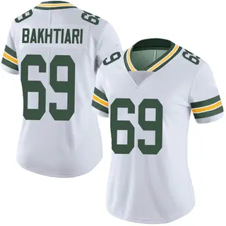 Green Bay Packers Women's David Bakhtiari Limited Vapor Untouchable Jersey - White