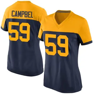 Green Bay Packers Women's De'Vondre Campbell Game Alternate Jersey - Navy