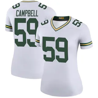 Green Bay Packers Women's De'Vondre Campbell Legend Color Rush Jersey - White