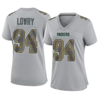 Green Bay Packers Women's Dean Lowry Game Atmosphere Fashion Jersey - Gray