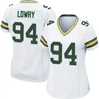 Green Bay Packers Women's Dean Lowry Game Jersey - White