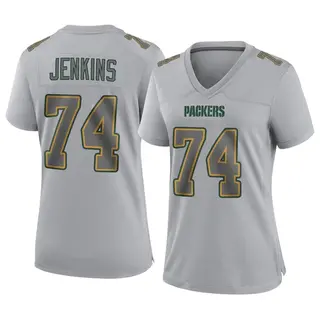 Green Bay Packers Women's Elgton Jenkins Game Atmosphere Fashion Jersey - Gray