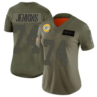 Green Bay Packers Women's Elgton Jenkins Limited 2019 Salute to Service Jersey - Camo