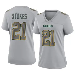 Green Bay Packers Women's Eric Stokes Game Atmosphere Fashion Jersey - Gray
