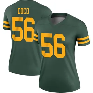 Green Bay Packers Women's Jack Coco Legend Alternate Jersey - Green