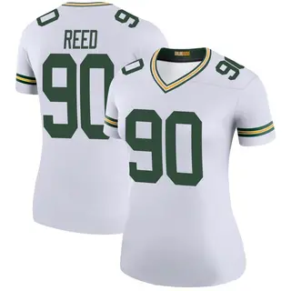 Green Bay Packers Women's Jarran Reed Legend Color Rush Jersey - White
