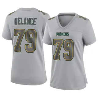 Green Bay Packers Women's Jean Delance Game Atmosphere Fashion Jersey - Gray