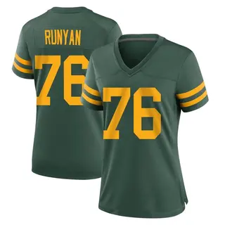 Green Bay Packers Women's Jon Runyan Game Alternate Jersey - Green