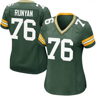 Green Bay Packers Women's Jon Runyan Game Team Color Jersey - Green