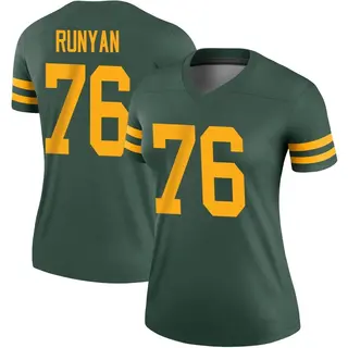 Green Bay Packers Women's Jon Runyan Legend Alternate Jersey - Green