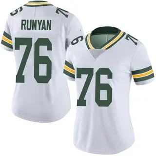 Green Bay Packers Women's Jon Runyan Limited Vapor Untouchable Jersey - White