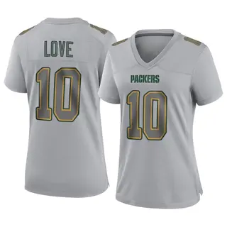 Green Bay Packers Women's Jordan Love Game Atmosphere Fashion Jersey - Gray
