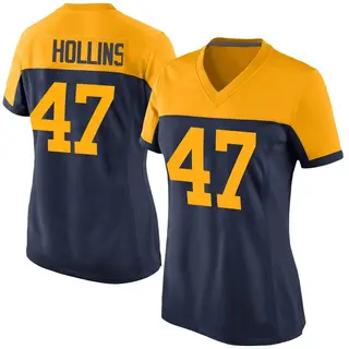 Green Bay Packers Women's Justin Hollins Game Alternate Jersey - Navy
