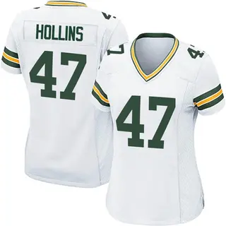 Green Bay Packers Women's Justin Hollins Game Jersey - White
