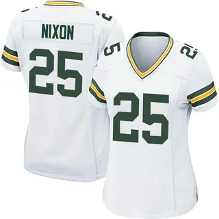 Green Bay Packers Women's Keisean Nixon Game Jersey - White
