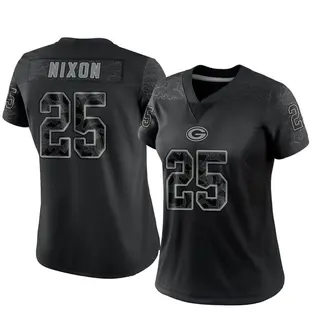 Green Bay Packers Women's Keisean Nixon Limited Reflective Jersey - Black