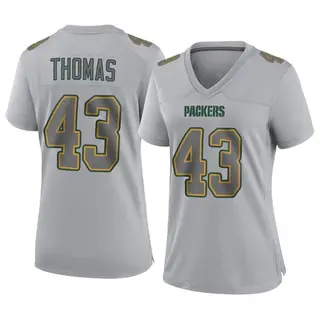 Green Bay Packers Women's Kiondre Thomas Game Atmosphere Fashion Jersey - Gray