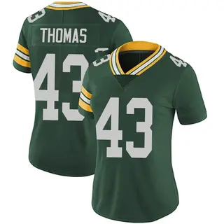 Green Bay Packers Women's Kiondre Thomas Limited Team Color Vapor Untouchable Jersey - Green