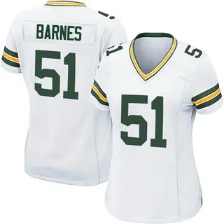 Green Bay Packers Women's Krys Barnes Game Jersey - White