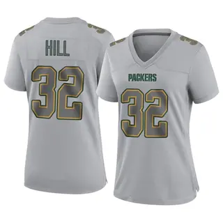Green Bay Packers Women's Kylin Hill Game Atmosphere Fashion Jersey - Gray