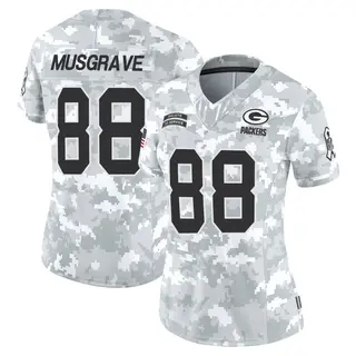 Green Bay Packers Women's Luke Musgrave Limited 2024 Salute to Service Jersey - Arctic Camo
