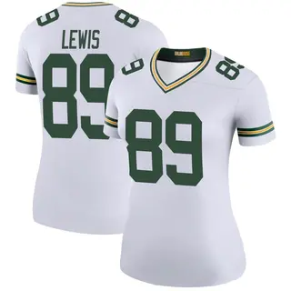 Green Bay Packers Women's Marcedes Lewis Legend Color Rush Jersey - White