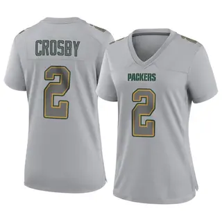 Green Bay Packers Women's Mason Crosby Game Atmosphere Fashion Jersey - Gray
