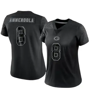 Green Bay Packers Women's Matt Ammendola Limited Reflective Jersey - Black