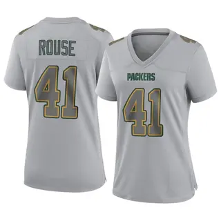 Green Bay Packers Women's Nydair Rouse Game Atmosphere Fashion Jersey - Gray
