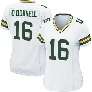 Green Bay Packers Women's Pat O'Donnell Game Jersey - White