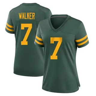 Green Bay Packers Women's Quay Walker Game Alternate Jersey - Green