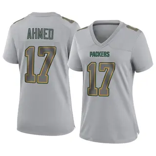 Green Bay Packers Women's Ramiz Ahmed Game Atmosphere Fashion Jersey - Gray