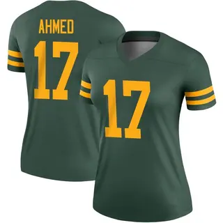 Green Bay Packers Women's Ramiz Ahmed Legend Alternate Jersey - Green