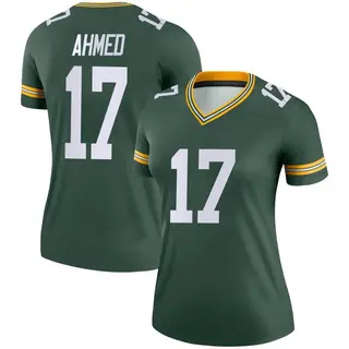 Green Bay Packers Women's Ramiz Ahmed Legend Jersey - Green