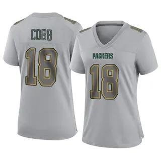 Green Bay Packers Women's Randall Cobb Game Atmosphere Fashion Jersey - Gray