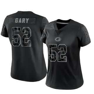 Green Bay Packers Women's Rashan Gary Limited Reflective Jersey - Black