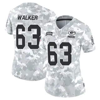 Green Bay Packers Women's Rasheed Walker Limited 2024 Salute to Service Jersey - Arctic Camo