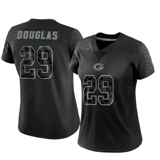 Green Bay Packers Women's Rasul Douglas Limited Reflective Jersey - Black